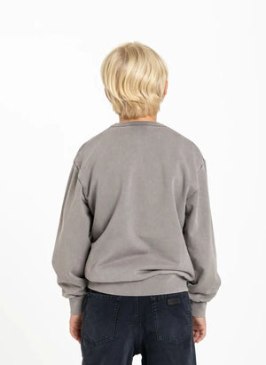 Finger in the nose - Blow Athletic Club Organic Cotton Sweatshirt | Gray
