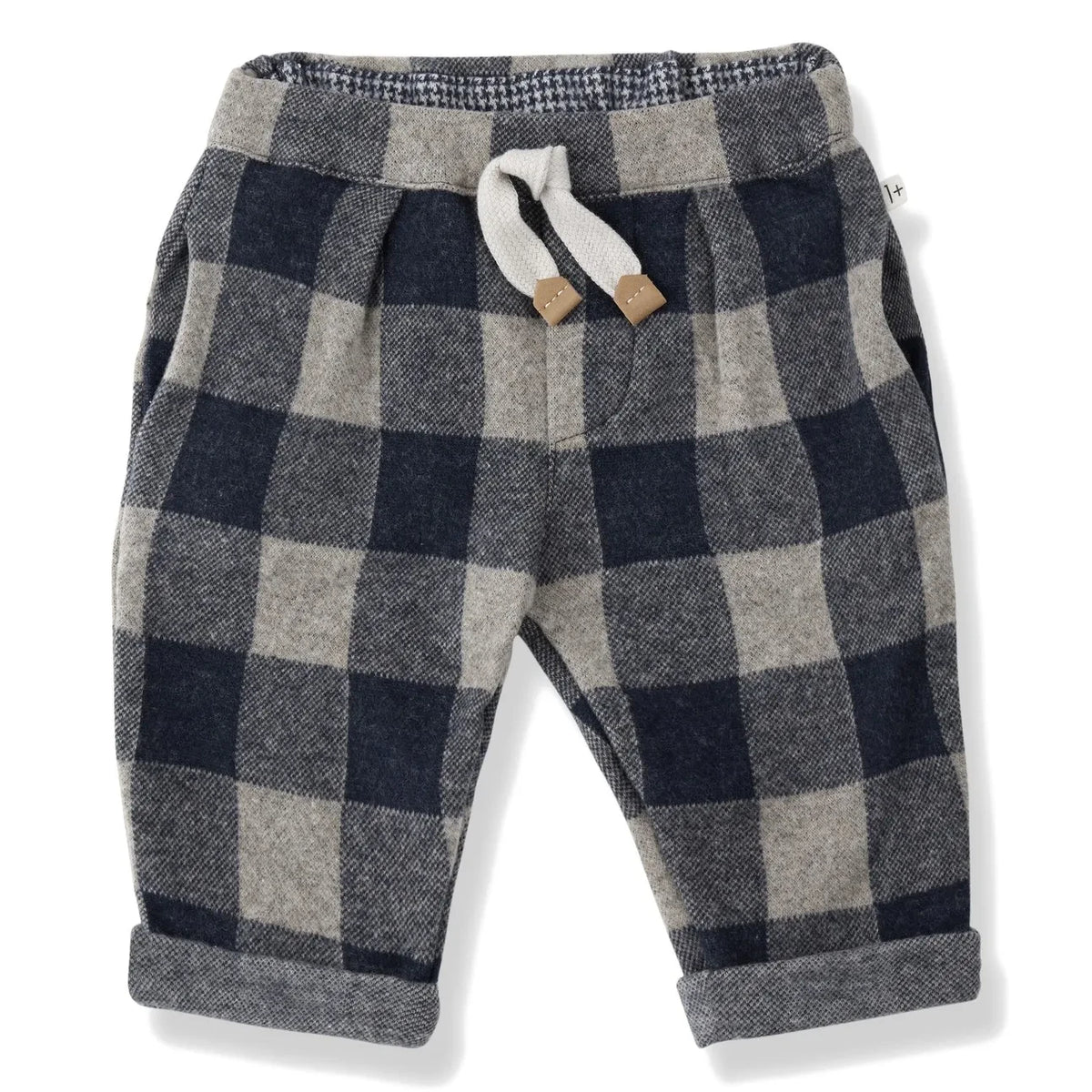 1+ in the family - Pantalones Polares de Cuadros Firenze | Azul Oscuro