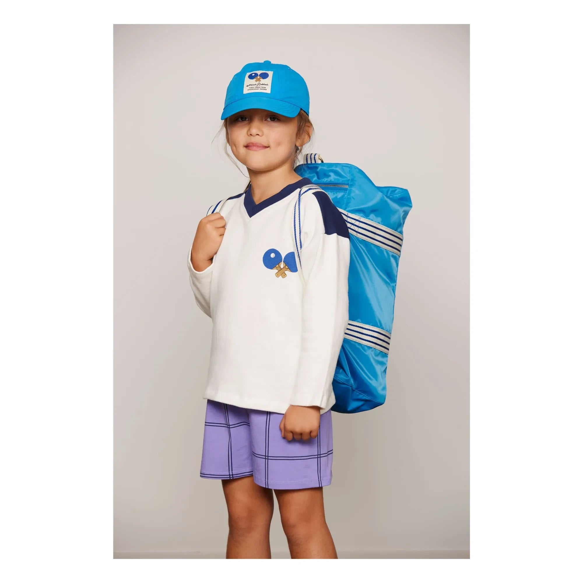 Mini Rodini - Organik pamuk Ping Pong sweatshirt | Beyaz