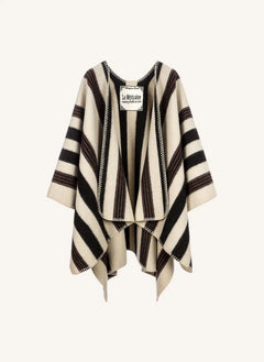 La Méricaine - Blackfeet Recycled Wool Cape | Ecru