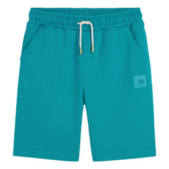 Scotch & Soda - Bio-Baumwoll-Jogger-Shorts mit Logo-Patch | Lagoon Blue