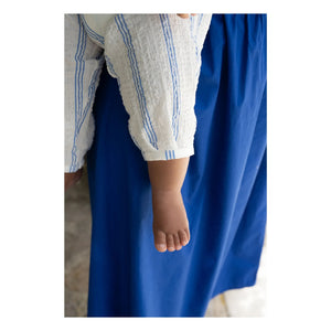 Familien-Tipp 1+ - Montjoi gestreifter Overall | Hellblau