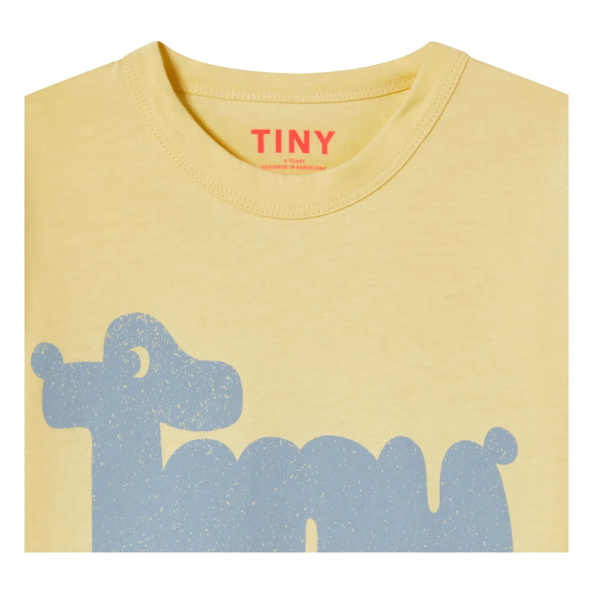 Tinycottons - Tiny Dog T-Shirt aus Bio-Baumwolle | Blassgelb