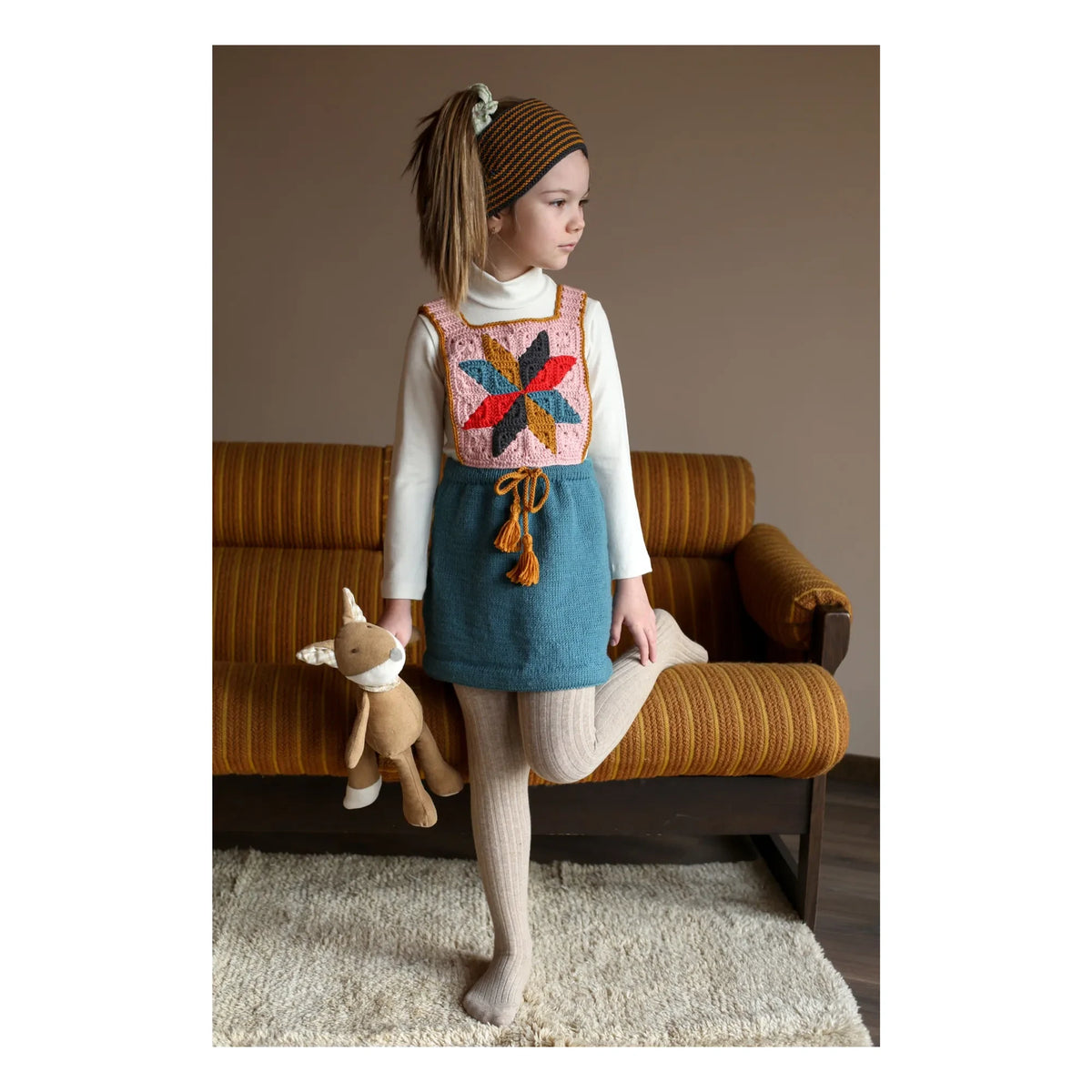 Kalinka - Linden Merino Yün Elbise | Mavi