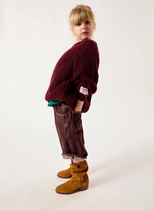 American Vintage - Cyrow Yün Örgü Kazak | Bordo