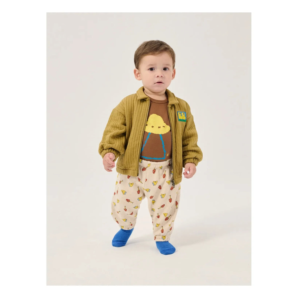 Bobo Choses - Organik pamuklu çıtçıtlı body | Kahverengi