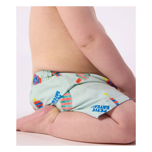 Petit Bateau - Glaces Badeshorts aus recycelter Faser für Babys | Türkis