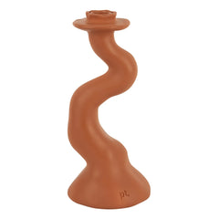 Present Time - Organische Spiral-Kerzenhalterung - M | Terracotta