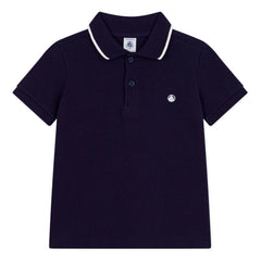 Petit Bateau – Poloshirt aus Bio-Baumwolle | Marineblau