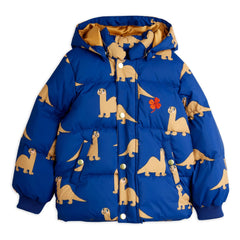 Mini Rodini - Dinosaur Puffer Jacket | Blue