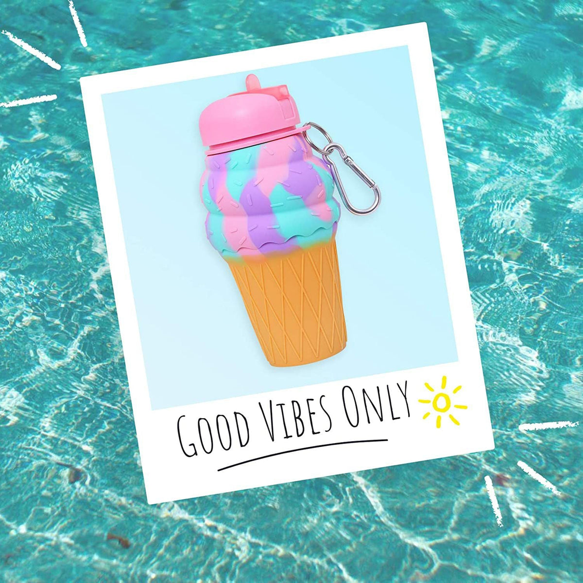 Dinossi - Ice Cream-Shaped BPA-Free Silicone Sippy Cup