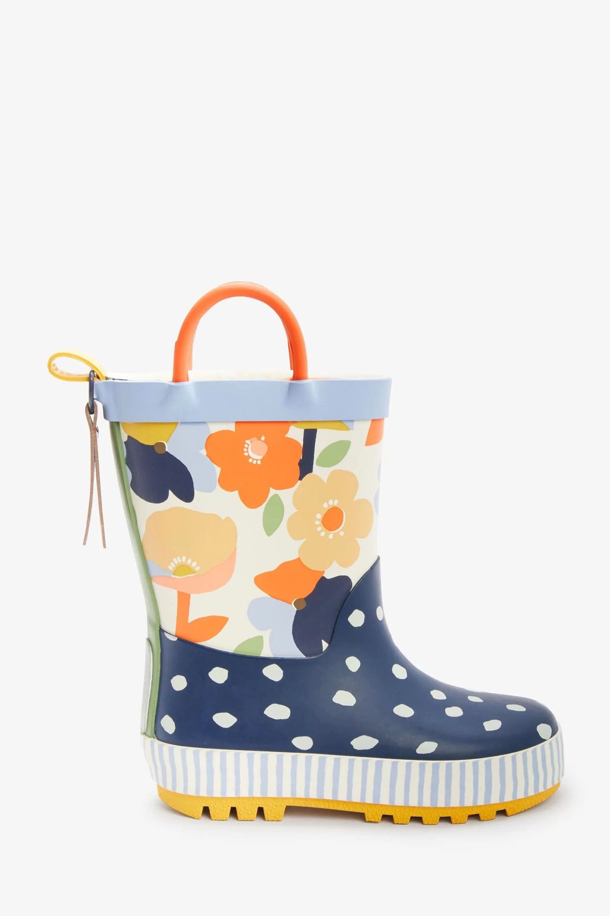 Dinossi – Spring Flowers Mädchen-Regenstiefel mit Griffen – 26,5 