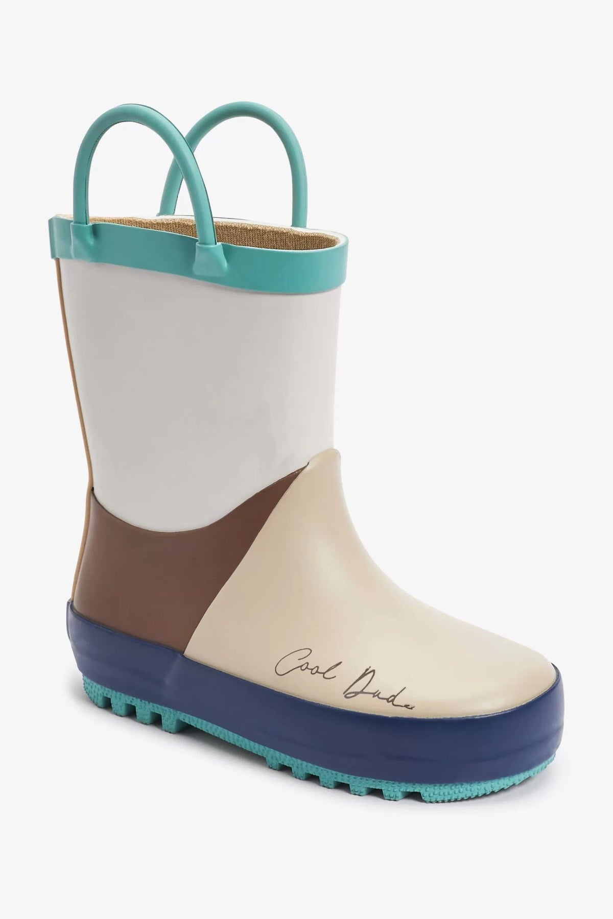 Dinossi – Graue Regen- und Winterstiefel für Jungen mit Griffen – 26,5 