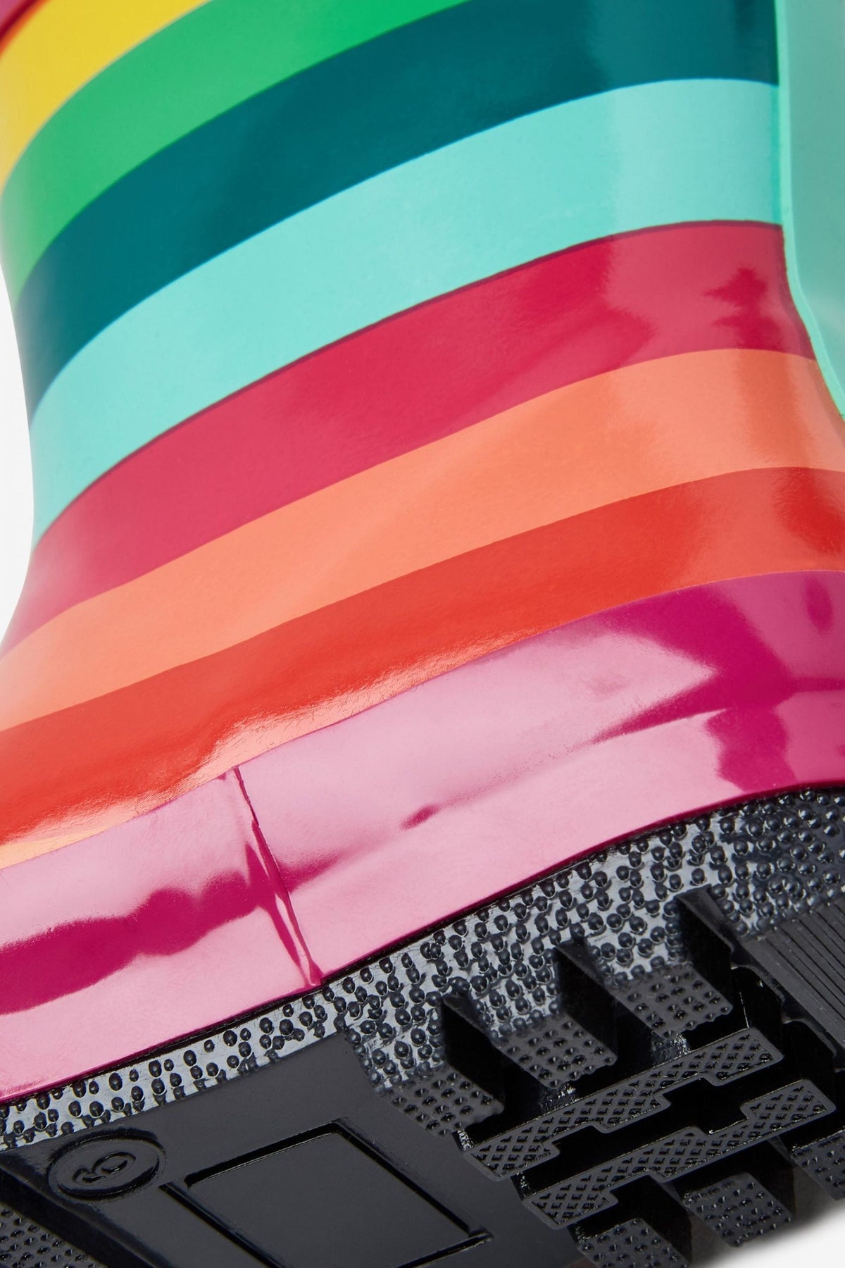 Dinossi - Rainbow Kinder Regen- und Winterstiefel mit Griffen - 21,5 