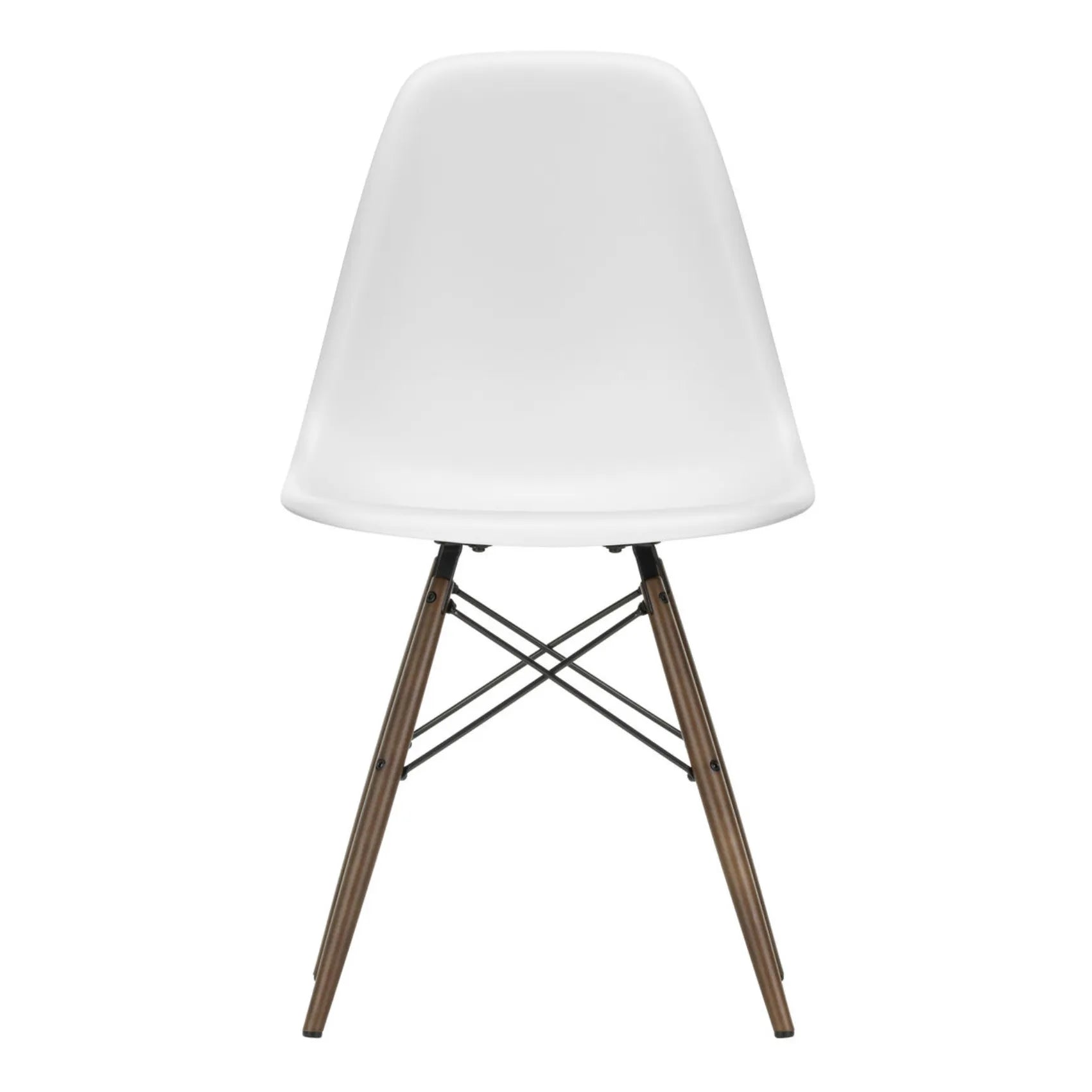 Vitra - DSW Plastic Chair - Maple Base - Charles & Ray Eames | White