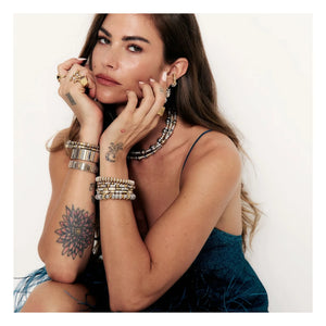 Sigal - Pulsera de disco | Oro/Plata