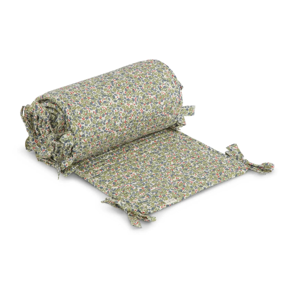Konges Sløjd - Organic Cotton Flower Garden Baby Comforter | Green