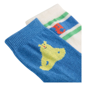 Bobo Choses - Set de 2 calcetines de oso de fibra reciclada | Azul