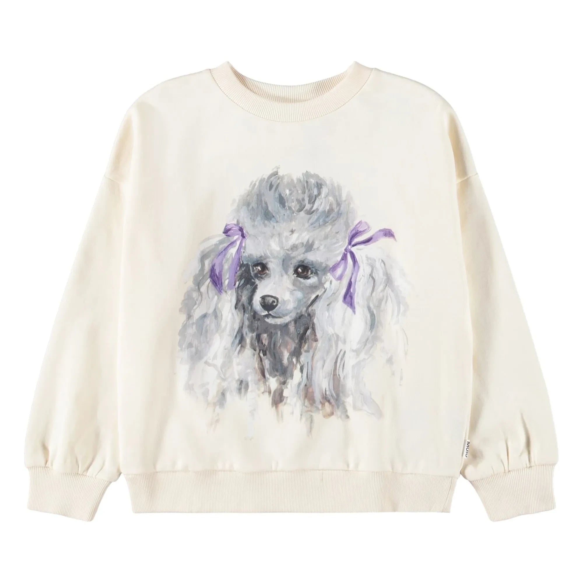 Molo - Maxi Poodle Organik Pamuk Kazak | Beyaz