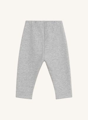 Petit Bateau - Düz Polar Pantolon | Koyu gri melanj