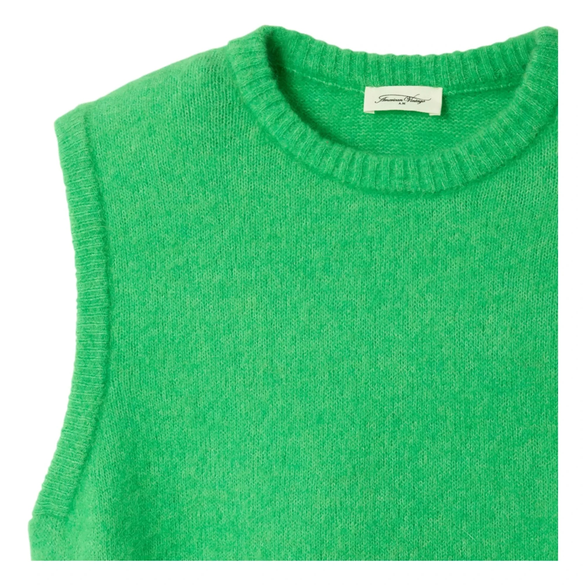American Vintage - Vitow Wollpullover ohne Ärmel | Grün