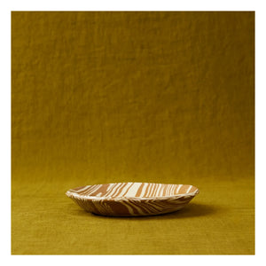 Franca Atelier - Mixed Clay Soup Plate | Brown Marble