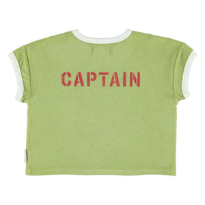 Piupiuchick - Captain Eponge Organik Pamuk Tişört | Yeşil