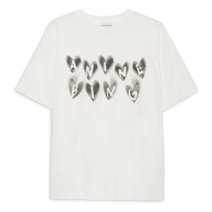 Anine Bing - Cade Hearts T-Shirt | Elfenbein