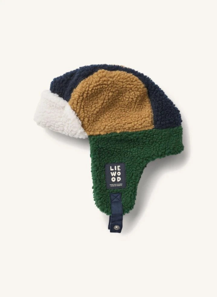 Liewood - Chapka Sherpa Colorblock Bravo Geri Dönüştürülmüş Elyaflar | Lacivert