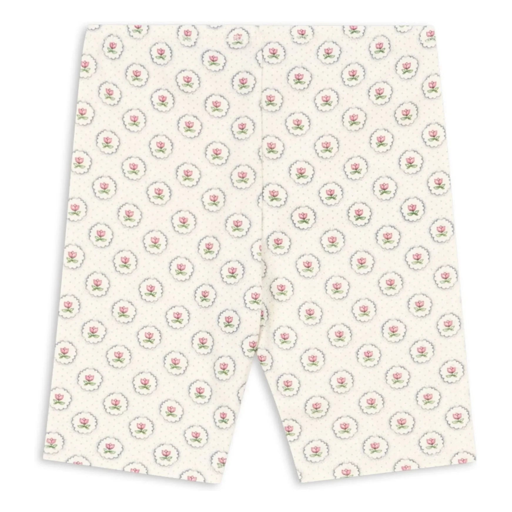 Konges Sløjd - Pantalones Cortos de Ciclismo Geométricos de Algodón Orgánico | Crudo