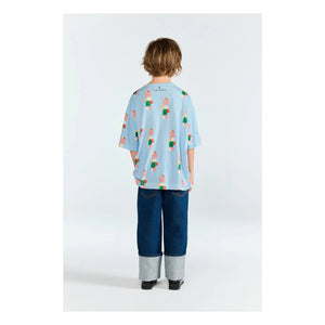 The Animals Observatory - Collie T-Shirt Made of Organic Cotton | Light Blue