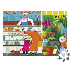 Janod - Puzzle en el mercado - 500 piezas