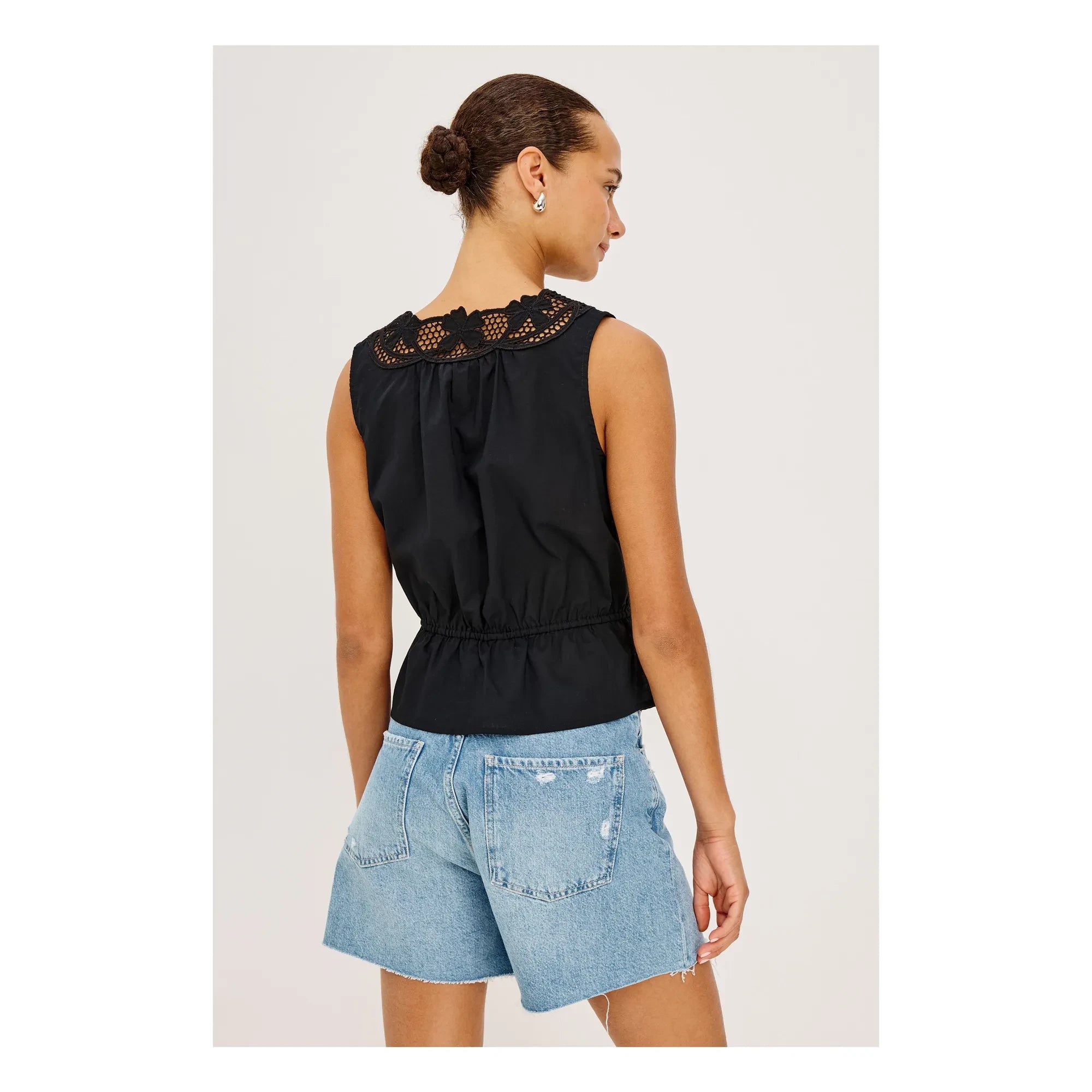 Rails - Leilani Bestickte Bluse | Schwarz
