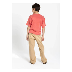 Smallable Kid - Nils Organik pamuklu Tişört | Koyu kırmızı