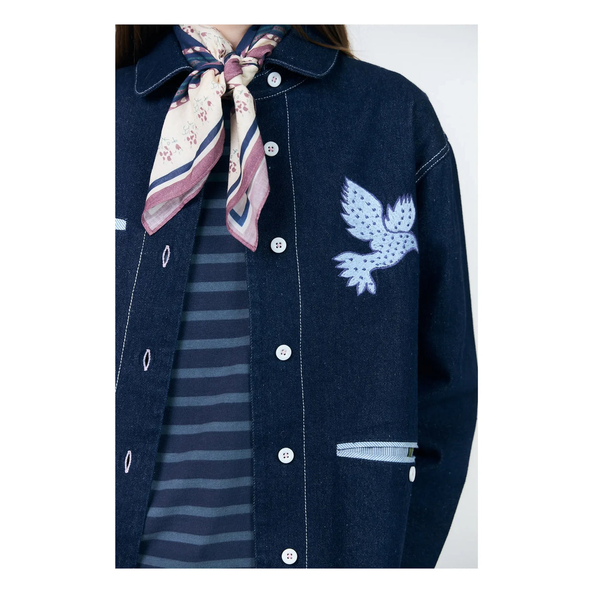 Lollys Laundry - Chaqueta de algodón Edda | Azul marino