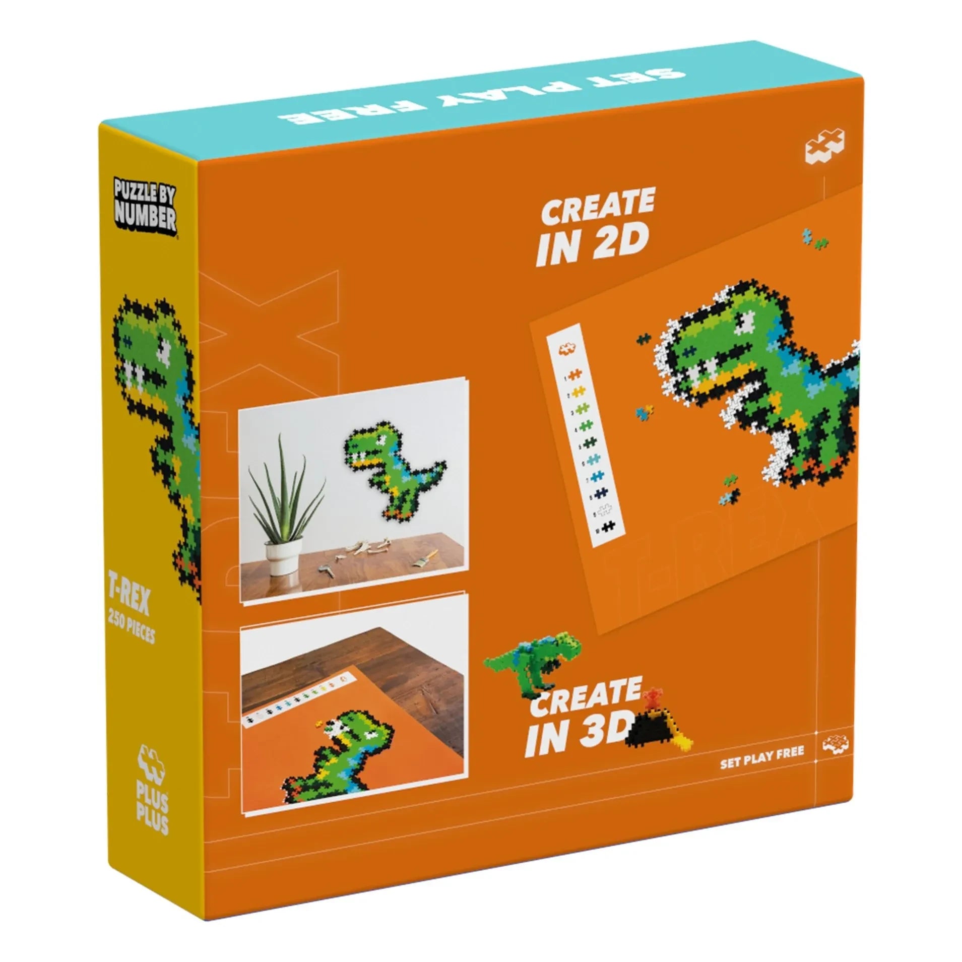 Plus-Plus - T-Rex yapbozu - 250 parça