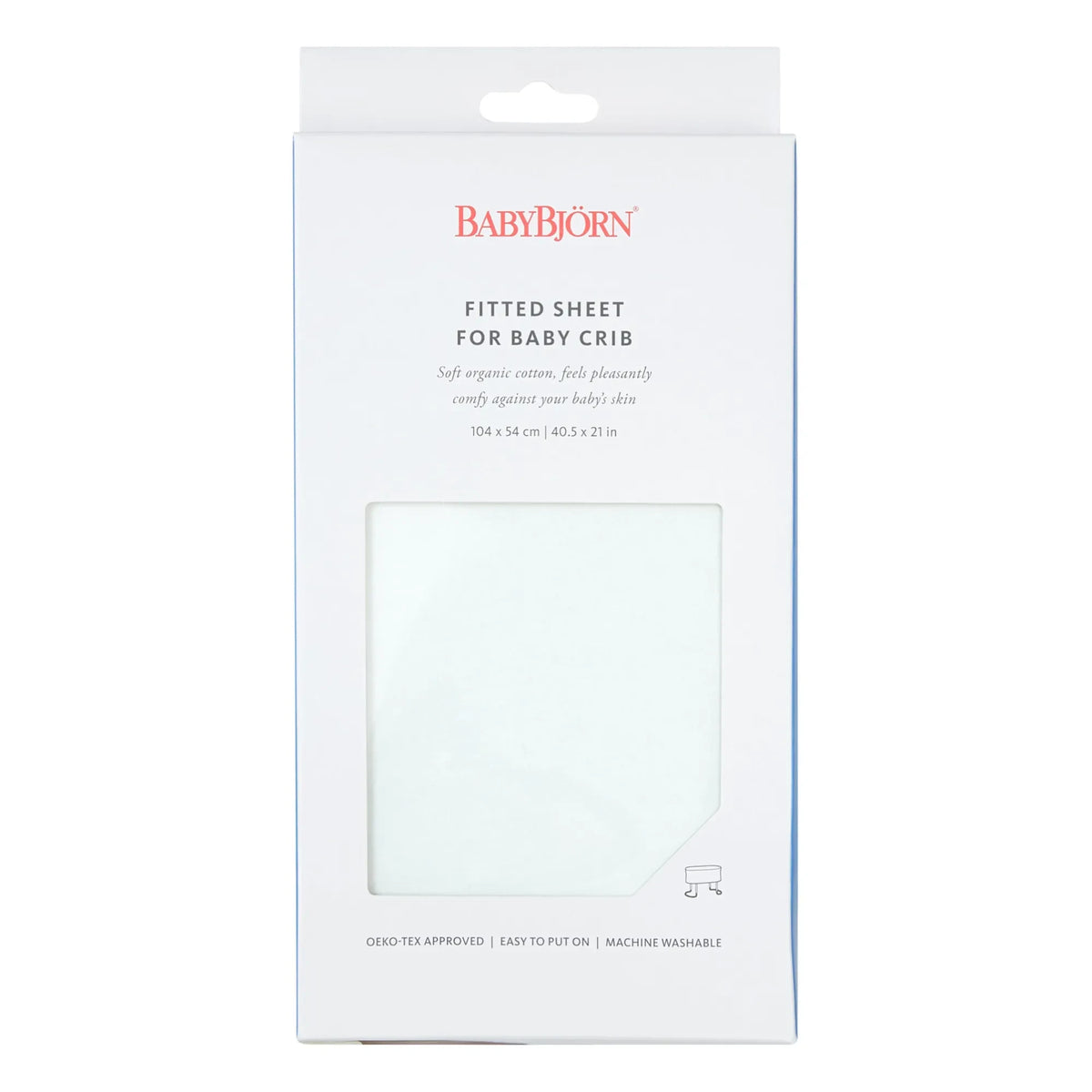BabyBjörn - Adjustable Crib Fitted Sheet | White