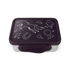 Ergobag - Caja de Almuerzo de Acero Inoxidable Púrpura