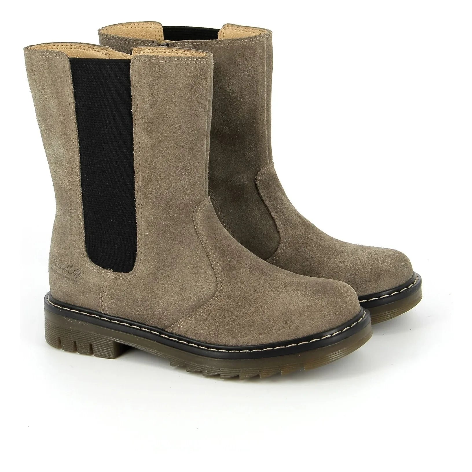 Pom d'Api - Sid Mid Velours botas | Marrón topo