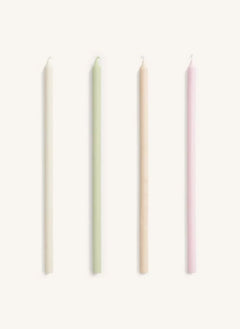 Hay - İnce Mumlar - 4'lü Set | Pastel