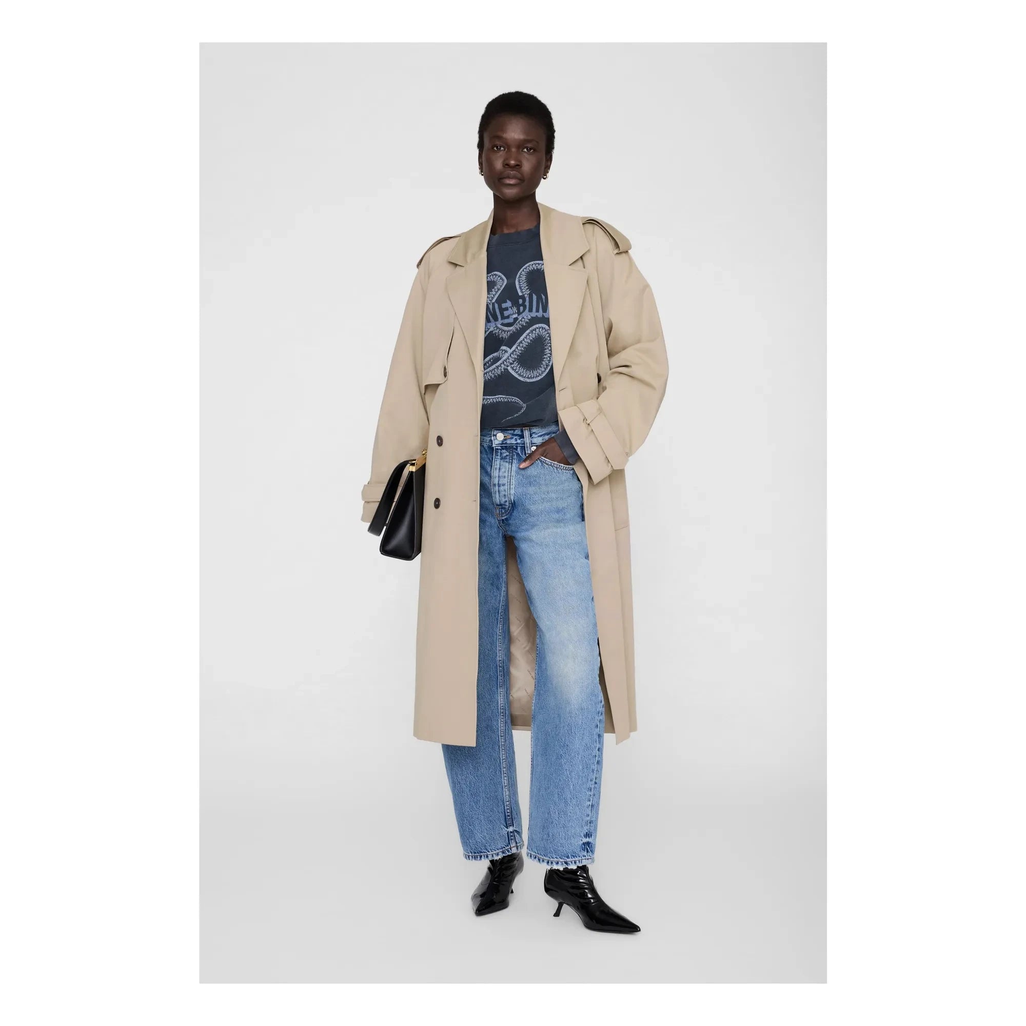 Anine Bing - Harvey Snake Sweatshirt | Schwarz