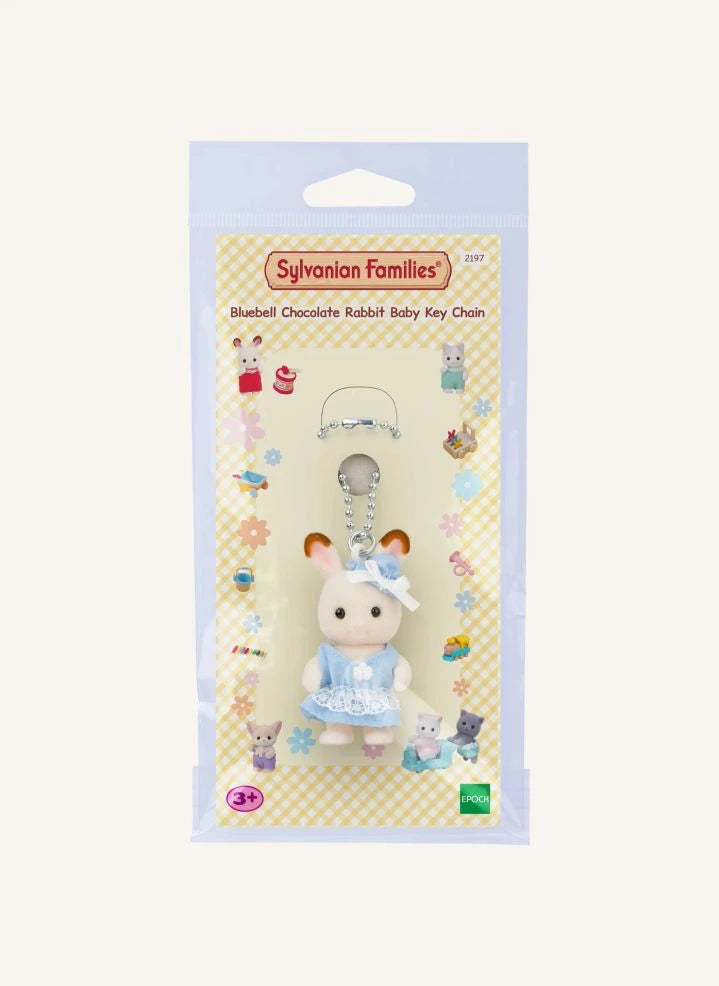 Sylvanian Families - Çikolatalı Bebek Tavşanı Anahtarlık - Mavi