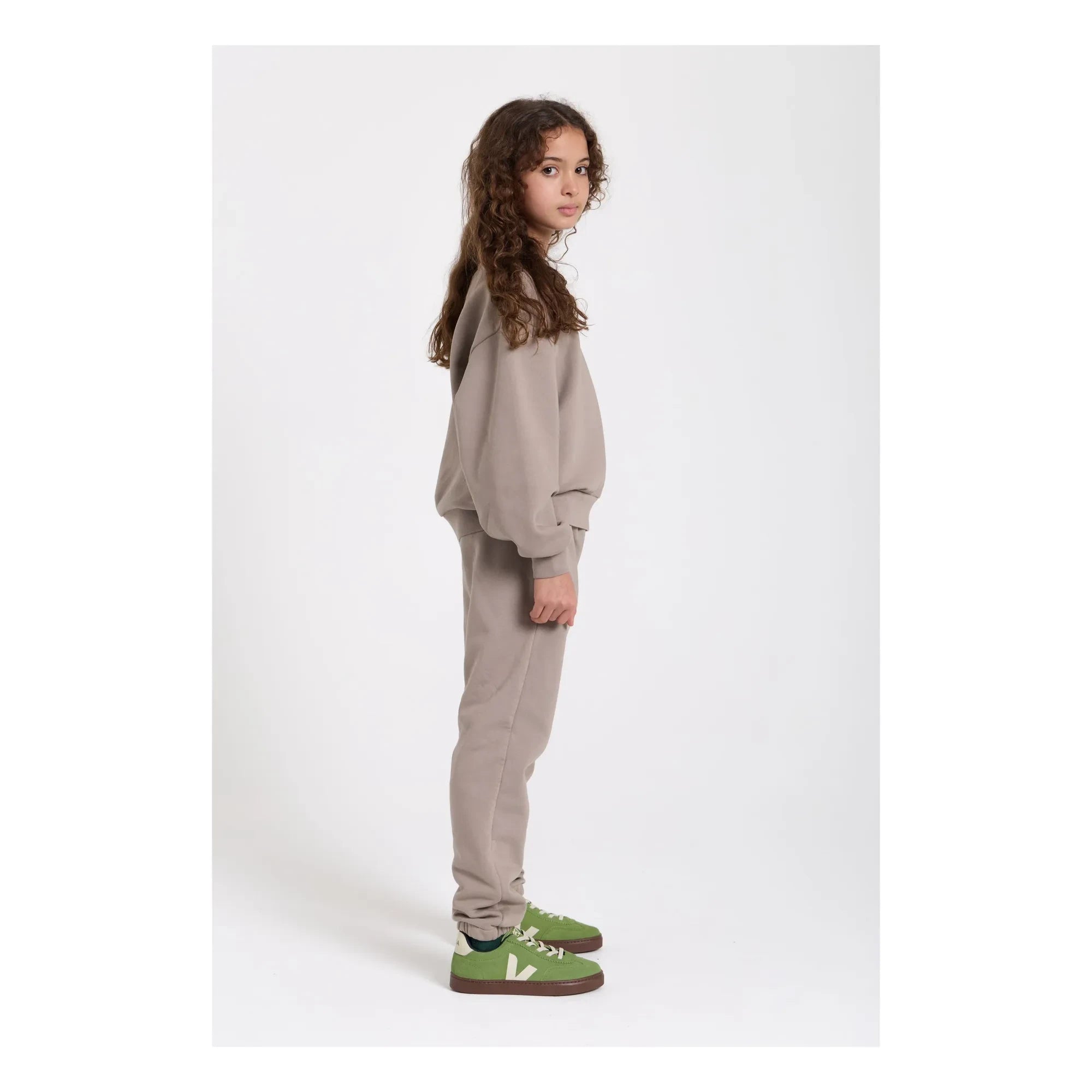 Smallable Kid - Maia organik pamuklu sweatshirt | Gri taupe