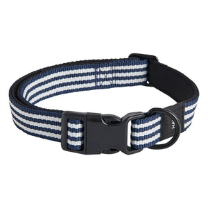 Hay - Striped dog collar | Blue