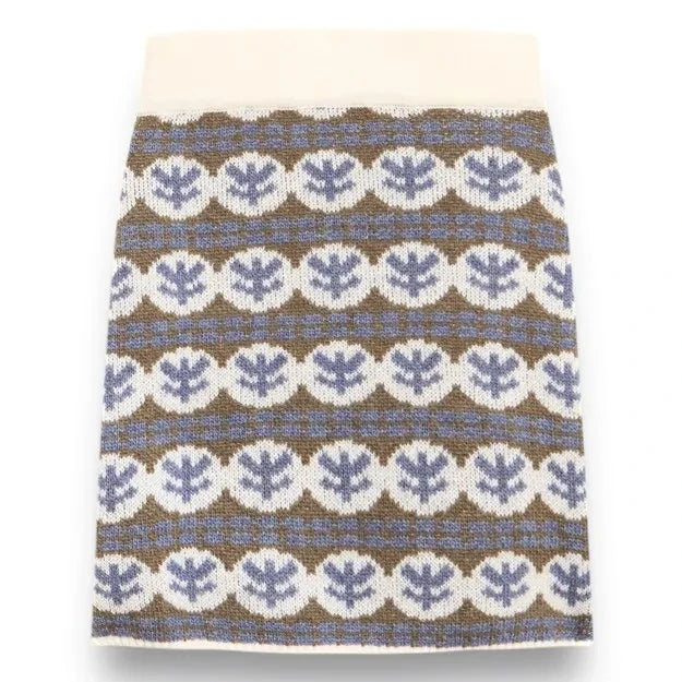 Birinit - Falda de lana Julieta Merino | Azul