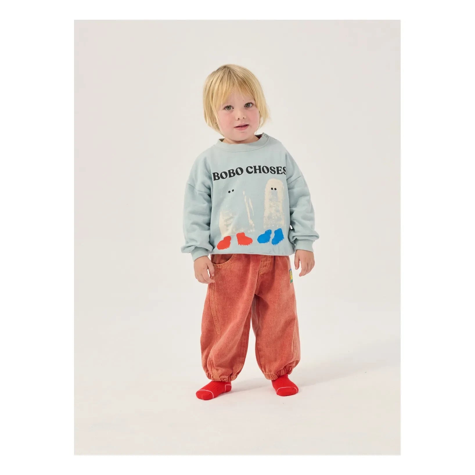 Bobo Choses - Sweat Ghosts Bobo Choses Organik Pamuk Bebek | Açık mavi