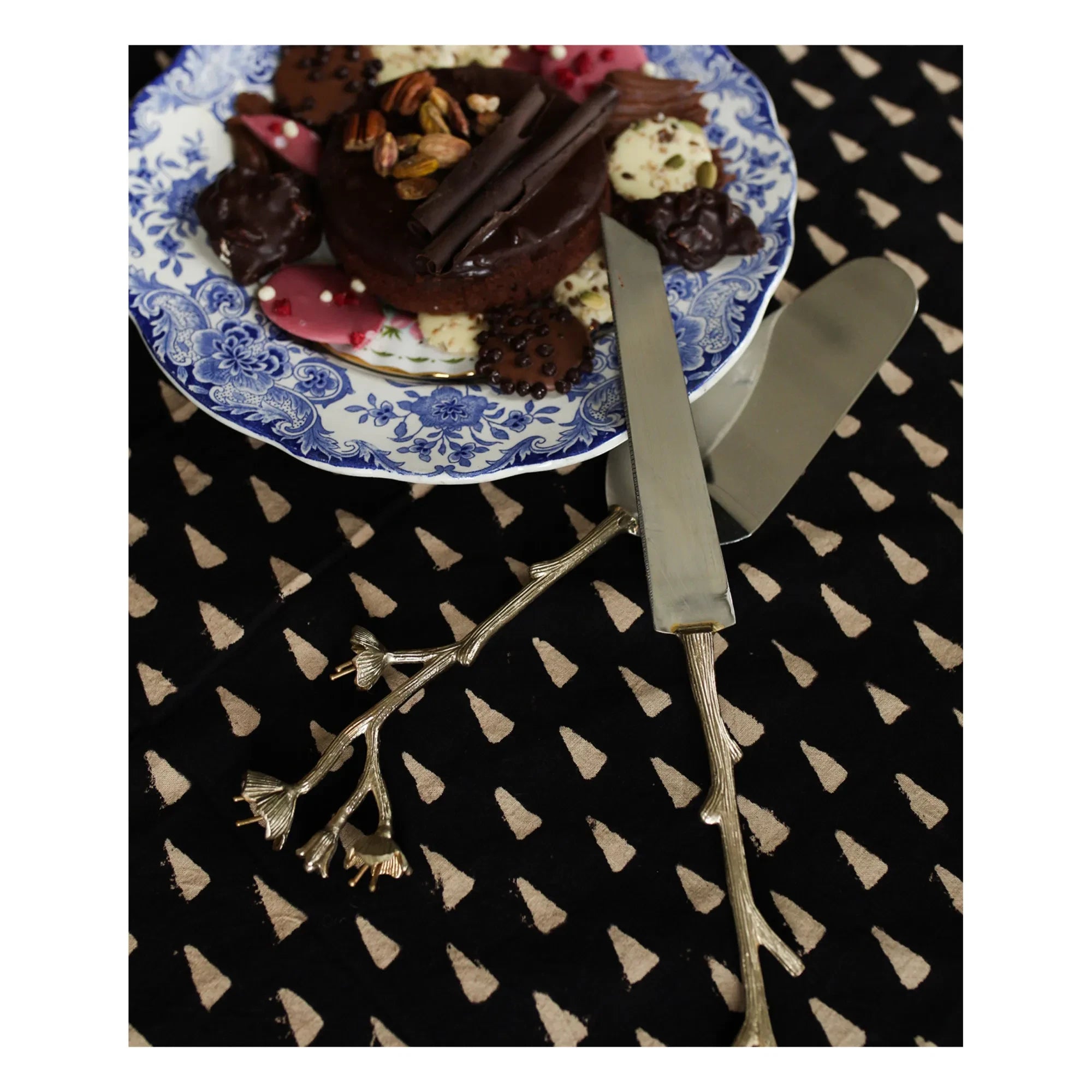 Doing Goods - Ava Blossom Dessertbesteck-Set - 2-teilig | Gold
