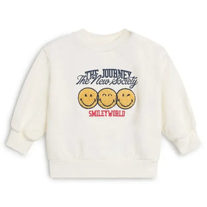 the new society - Bebek Gülücük Sweatshirt | Beyaz