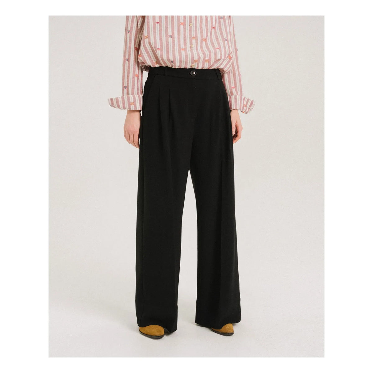 Tinsels - Uptown Bol Paça Pantolon | Siyah