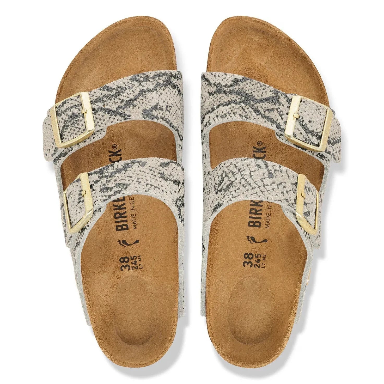 BIRKENSTOCK - Sandalias Arizona Snake | Gris Claro